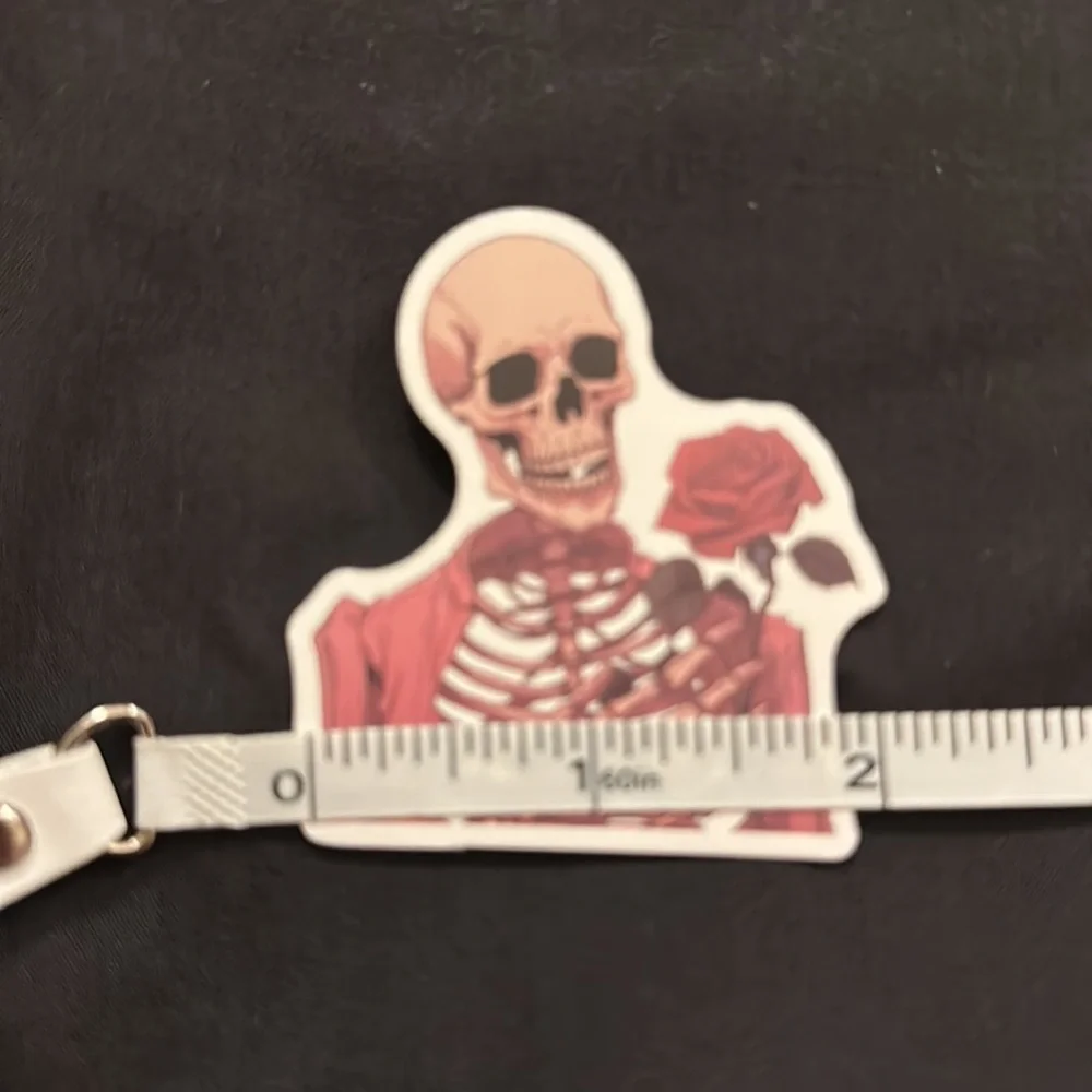 Floral skull stickers/decals.